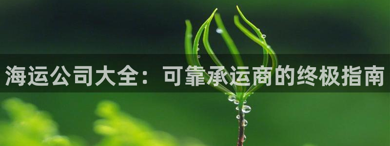 欢迎您来到公海